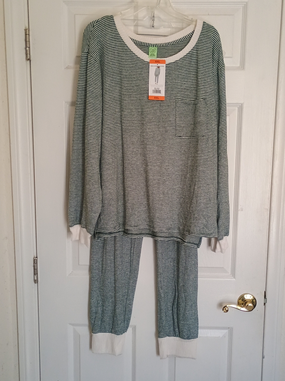 NWT Honeydew Long Sleeve Striped Pajama Set Hunter Strip Size XXL